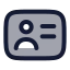 Useraccount icon with duotone rounded style