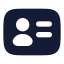 Useraccount icon with solid rounded style