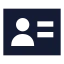 Useraccount icon with solid sharp style