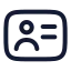 Useraccount icon with stroke rounded style
