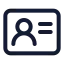 Useraccount icon with stroke standard style
