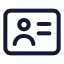 Useraccount icon with stroke standard style