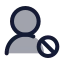 Userblock icon with duotone rounded style