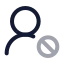 Userblock icon with twotone rounded style