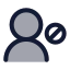 Userblock icon with duotone rounded style