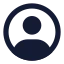 Usercircle icon with solid rounded style