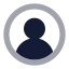 Usercircle icon with bulk rounded style