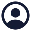 Usercircle icon with solid rounded style
