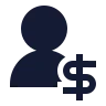 User Dollar icon preview