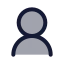 User icon with duotone rounded style