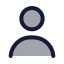 User icon with duotone standard style