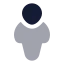Userfullview icon with bulk rounded style