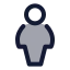 Userfullview icon with duotone standard style
