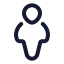 Userfullview icon with stroke rounded style