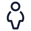 Userfullview icon with stroke sharp style