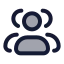 Usergroup icon with duotone rounded style