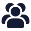Usergroup icon with solid standard style