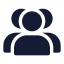 Usergroup icon with solid standard style