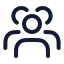 Usergroup icon with stroke standard style
