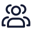 Usergroup icon with stroke standard style