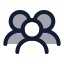 Usergroup icon with duotone rounded style