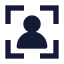 Useridverification icon with solid sharp style