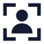 Useridverification icon with solid sharp style