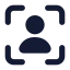 Useridverification icon with solid standard style