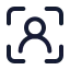 Useridverification icon with stroke standard style