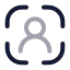 Useridverification icon with twotone rounded style