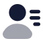 Userlist icon with bulk rounded style
