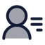 Userlist icon with duotone rounded style