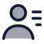 Userlist icon with duotone standard style