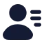 Userlist icon with solid rounded style