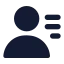 Userlist icon with solid standard style