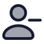 Userminus icon with duotone standard style