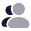 Usermultiple icon with bulk rounded style