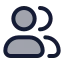 Usermultiple icon with duotone rounded style