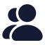 Usermultiple icon with solid standard style