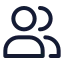 Usermultiple icon with stroke standard style