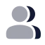 Usermultiple icon with bulk rounded style