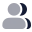 Usermultiple icon with bulk rounded style
