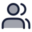 Usermultiple icon with duotone rounded style