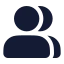 Usermultiple icon with solid standard style