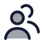 Usermultiple icon with duotone rounded style