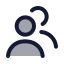 Usermultiple icon with duotone standard style