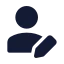 Userpen icon with solid standard style