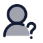 Userquestion icon with duotone rounded style