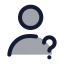 Userquestion icon with duotone standard style
