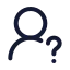 Userquestion icon with stroke standard style